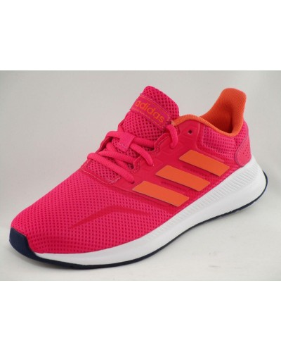 DEPORTIVO RUNFALCON K TEXTILE/SYNTHETICS REAL PINK S 18/SEMI CORAL/DARK BLUE