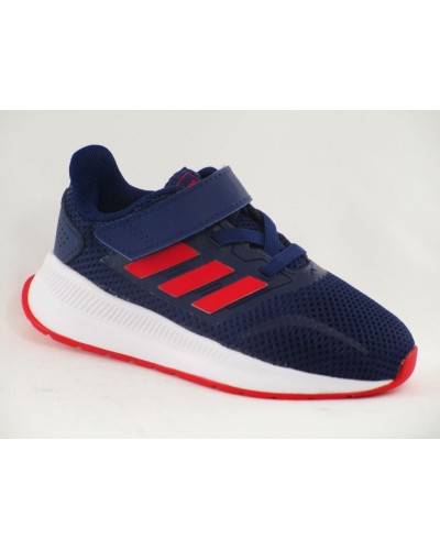 DEPORTIVO RUNFALCON I TEXTILE/SYNTHETICS DARK BLUE/ACTIVE RED/FTWR WHITE