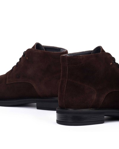 BOTÍN PIEL SERRAJE MODELO ALBANY DARK BROWN