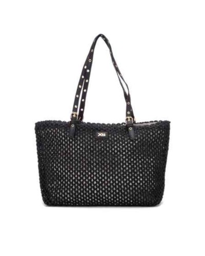 BOLSO GRANDE SEÑORA RAFIA NEGRO
