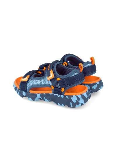 SANDALIA CINTAS MAT COLOR AZUL