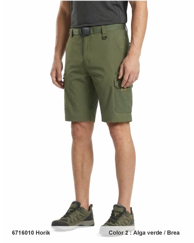 PANTALON CORTO TREKKING CABALLERO MOD HORIK VERDE KAKI