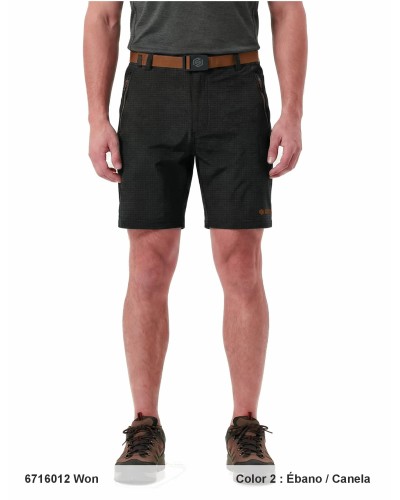 PANTALON CORTO TREKKING CABALLERO MOD WON NEGRO EBANO