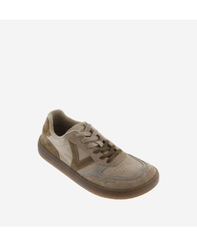 DEPORTIVO BAREFOOT EFECTO PIEL & SERRAJE BEIGE