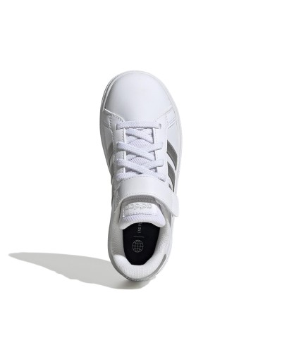 DEPORTIVO GRAND COURT 2.0 EL K CLOUD WHITE / MATTE SILVER / MATTE SILVER