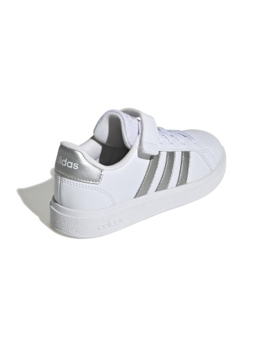 DEPORTIVO GRAND COURT 2.0 EL K CLOUD WHITE / MATTE SILVER / MATTE SILVER