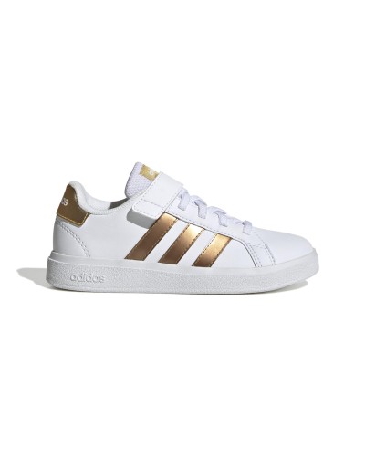 DEPORTIVO GROUND COURT 2.0 EL K CLOUD WHITE / CLOUD WHITE / MATTE GOLD