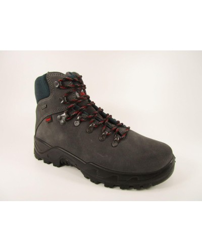 BOTA MONTAÑA HIKING XACOBEO 05 GORE-TEX GRIS / ROJO