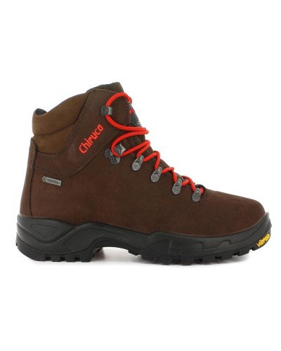 BOTA CAZA CARES 02 GORE-TEX MARRÓN / ROJO