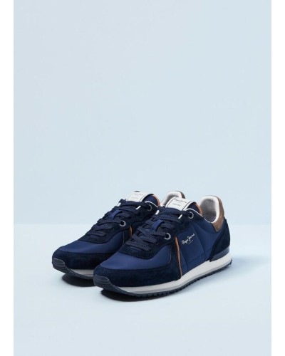 DEPORTIVO TINKER CITY SMART 50% PIG SUEDE LTHR 45% POLYAMIDE NYLON 5% POLYURETHANE NAVY