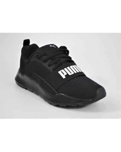 DEPORTIVO PUMA WIRED PS MESH PUMA BLACK-PUMA WHITE VELCRO/CORDONES