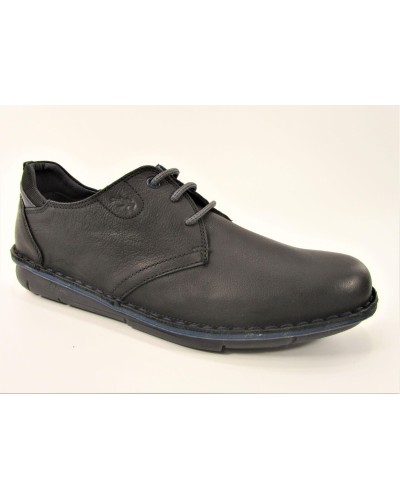 ZAPATO ALFA PIEL DESERT NEGRO