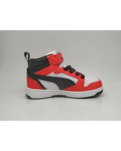 DEPORTIVO PUMA REBOUND V6 MID AC+ PS BLANCO / NEGRO / ROJO