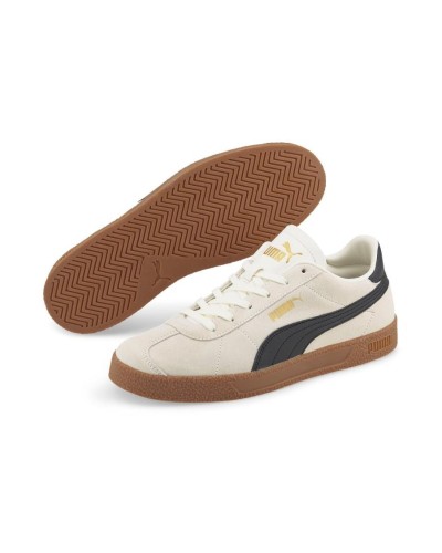 DEPORTIVO PUMA CLUB BEIGE / NEGRO / ORO