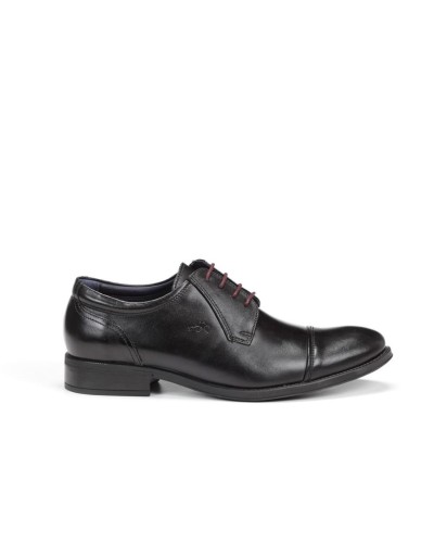 ZAPATO HERACLES CUERO SUELA MEMORY NEGRO