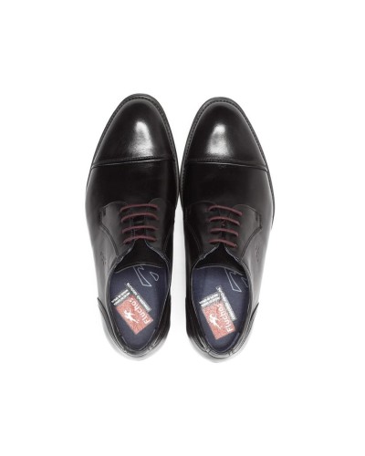 ZAPATO HERACLES CUERO SUELA MEMORY NEGRO