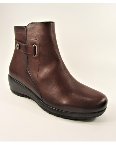 BOTIN CUÑA MAR PIEL SUGAR NUT MARRON