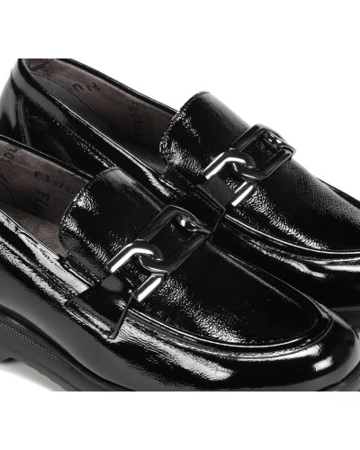 MOCASIN GLADIS NAPLAK NEGRO