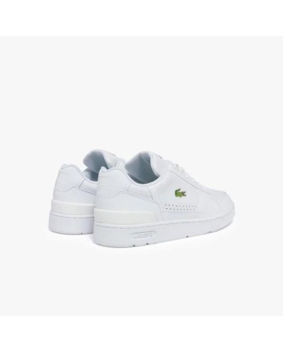 DEPORTIVO MENS LACOSTE T-CLIP LEATHER AND SYNTHETIC SNEAKERS WHITE / WHITE