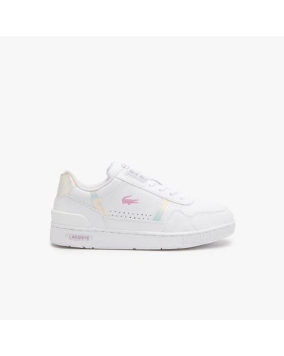 DEPORTIVO JUNIORS LACOSTE T-CLIP SYNTHETIC POPPED HEEL NEOCHROMATIC PACK SNEAKERS EMPEINE DE MATERIAL SINTÉTICO FORRO DE MALLA T