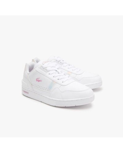 DEPORTIVO JUNIORS LACOSTE T-CLIP SYNTHETIC POPPED HEEL NEOCHROMATIC PACK SNEAKERS EMPEINE DE MATERIAL SINTÉTICO FORRO DE MALLA T