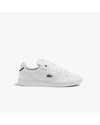 DEPORTIVO MENS LACOSTE CARNABY PRO BL LEATHER TONAL SNEAKERS WHITE/NAVY