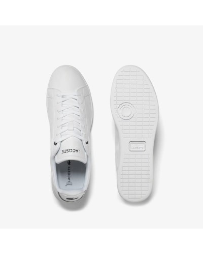 DEPORTIVO MENS LACOSTE CARNABY PRO BL LEATHER TONAL SNEAKERS WHITE/NAVY