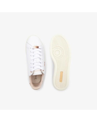 DEPORTIVO WOMENS LACOSTE GRADUATE PRO LEATHER SNEAKERS EMPEINE DE PIEL Y MATERIAL SINTÉTICO FORRO DE TELA SUELA DE GOMA WHITE/LI