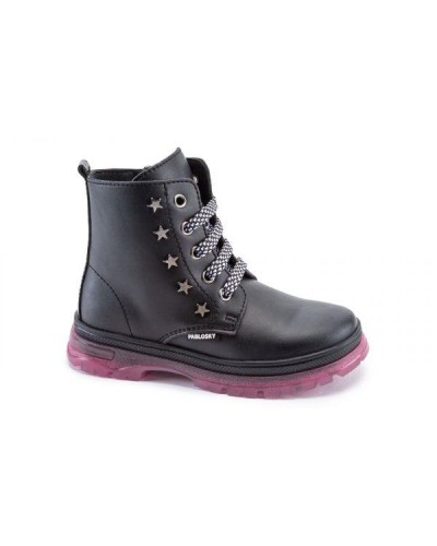 BOTIN PIEL LEADER-TECH NEGRO