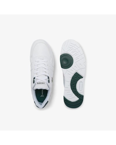 DEPORTIVO JUNIORS LACOSTE T-CLIP SYNTHETIC SNEAKERS WHITE / DARK GREEN