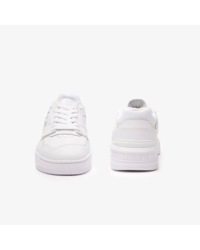 DEPORTIVO MENS LACOSTE LINESHOT LEATHER TONAL SNEAKERS WHITE / WHITE