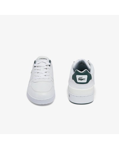 DEPORTIVO JUNIORS LACOSTE T-CLIP SYNTHETIC SNEAKERS WHITE / DARK GREEN