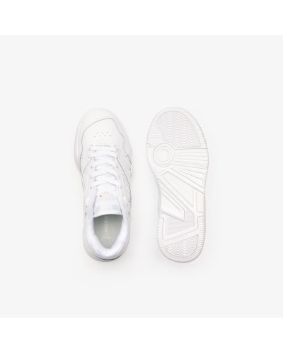 DEPORTIVO WOMENS LACOSTE LINESHOT LEATHER TONAL SNEAKERS WHITE / WHITE