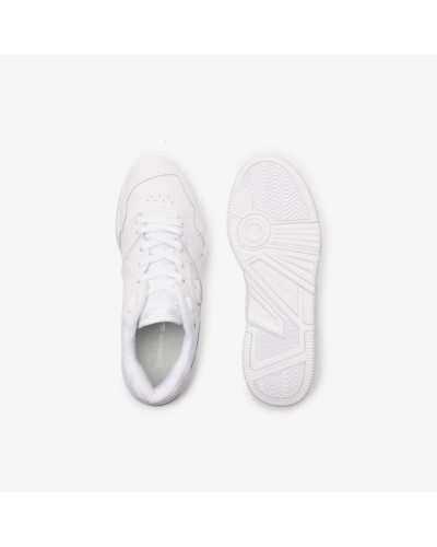 DEPORTIVO MENS LACOSTE LINESHOT LEATHER TONAL SNEAKERS WHITE / WHITE