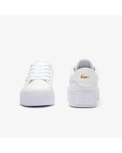 DEPORTIVO WOMENS ZIANE PLATFORM SNEAKERS WHITE / GOLD