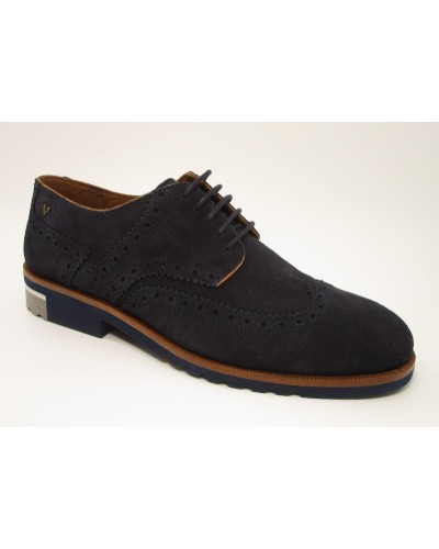 BLUCHER SERRAJE PALA VEGA DARK NAVY CORDON PISO GOMA BICOLOR