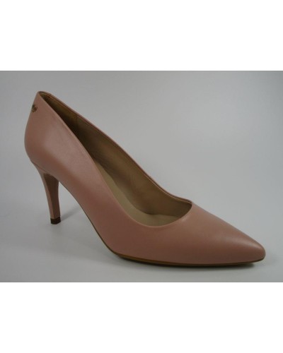 ZAPATO SALON PIEL TACON ALTO THELMA NUDE