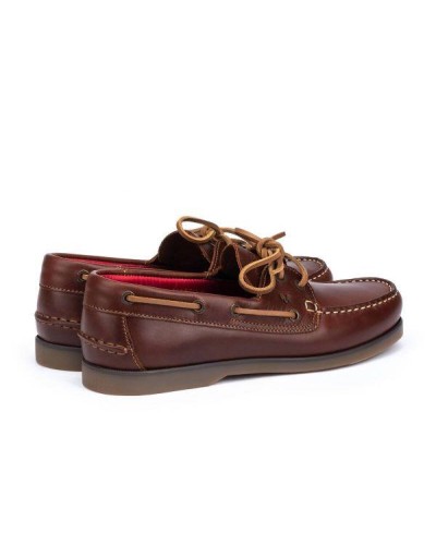 ZAPATO NAUTICO HANS COGNAC CORTE 100% PIEL VACUNO FORRO INTERIOR 100% PIEL SUELA 100% SINTÉTICA CIERRE CORDONES