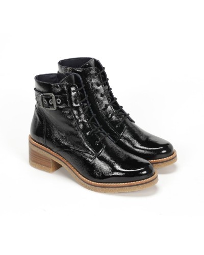 BOTIN LUCERO CHAROL PIEL NAPLAK NEGRO