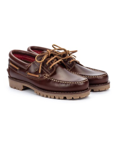 ZAPATO CASUAL CORDONES PIEL AUSTIN COGNAC
