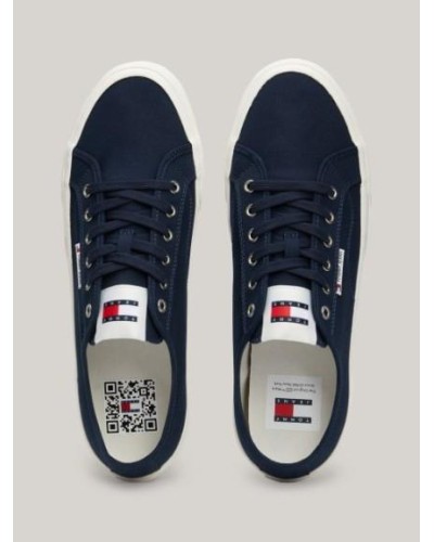 LONA TOMMY JEANS MAN LACE UP CANVAS COLOR DARK NIGHT NAVY