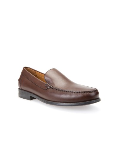 MOCASIN U NEW DAMON A PIEL/SINTETICO DK BROWN