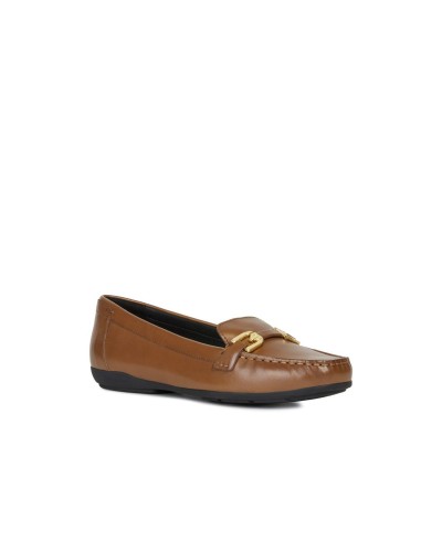 MOCASIN D ANNYTAH MOC A PIEL/MATERIAL TOBACCO