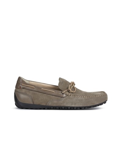 MOCASIN U SNAKE MOC A PIEL/SINTETICO TAUPE