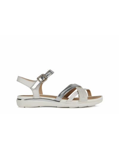 SANDALIA D S.HIVER A SINTETICO/PIEL SILVER/WHITE HEBILLA