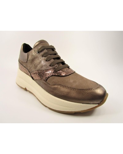 DEPORTIVA D BACKSIE E PIEL/SINTETICO DARK BEIGE/LEAD