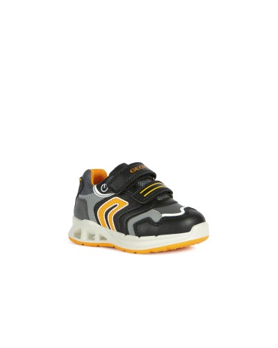 DEPORTIVO B DAKIN BOY A PIEL/SINTETICO BLACK/ORANGE