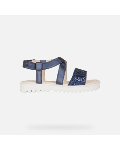 SANDALIA J SANDAL CORALIE GIRL D PIEL/SINTETICO NAVY