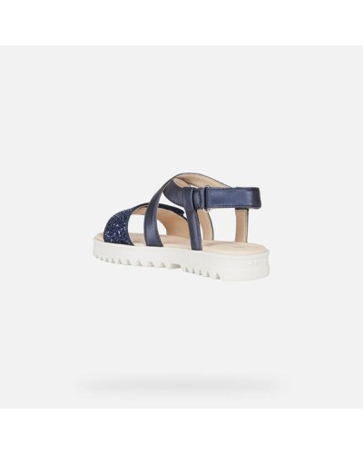 SANDALIA J SANDAL CORALIE GIRL D PIEL/SINTETICO NAVY