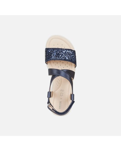 SANDALIA J SANDAL CORALIE GIRL D PIEL/SINTETICO NAVY